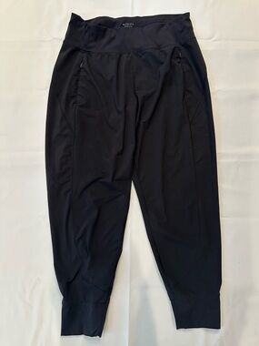 Athleta Black Distance Joggers with Zip Pockets